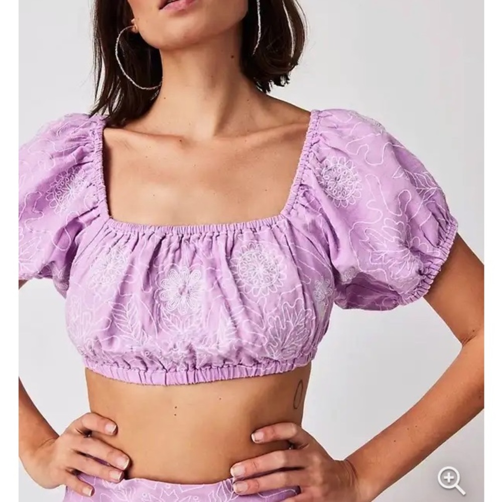Free People lotus crop top NWOT